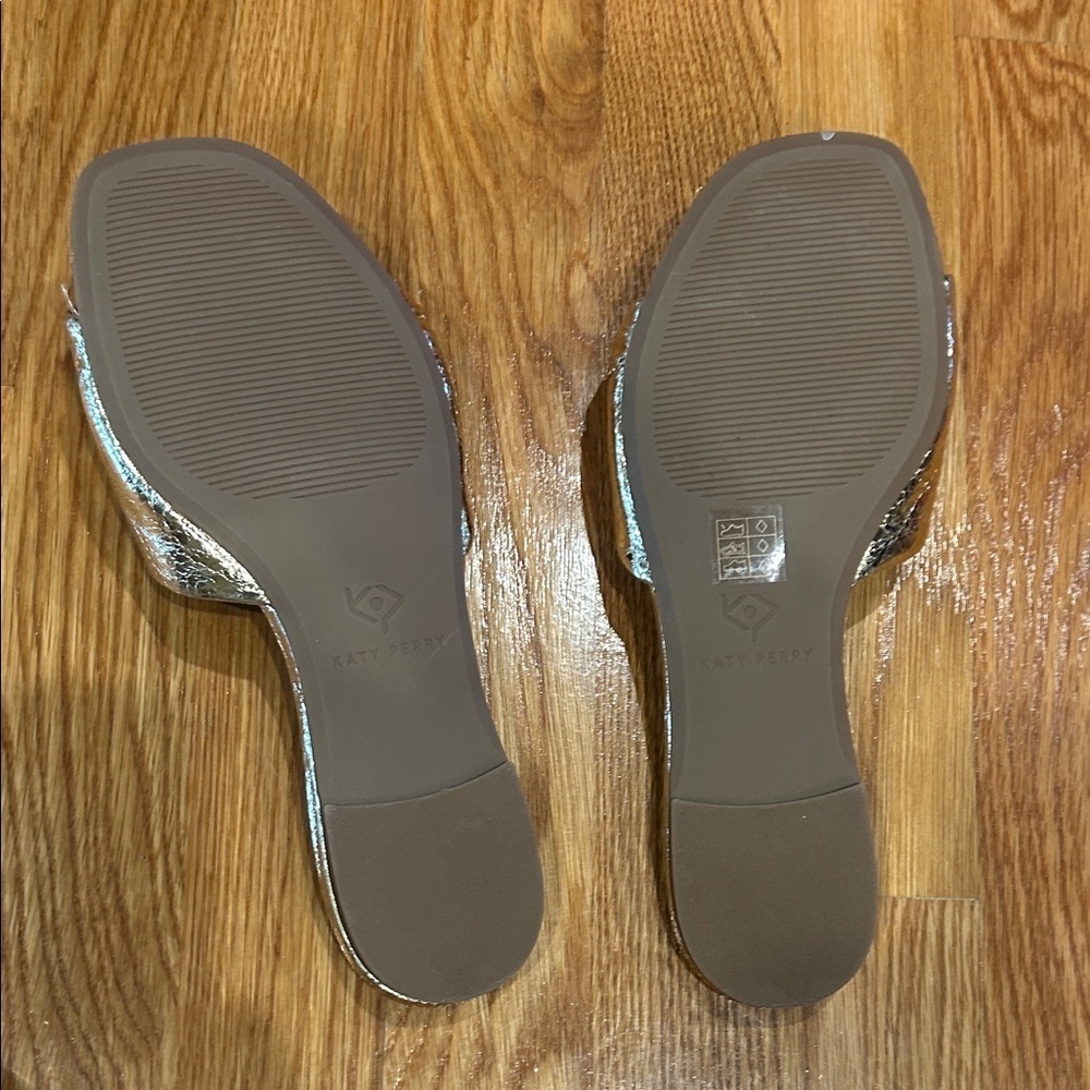 Katy Perry Collections Metallic Gold Mules - Picture 7 of 9